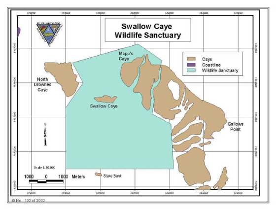 Swallow Caye Boundaries